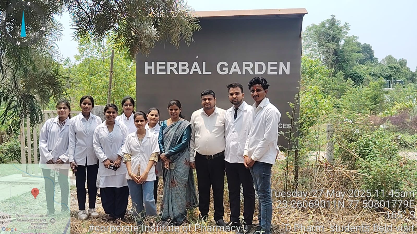 Herbal garden and college visit D Pharm students 27.5.2025