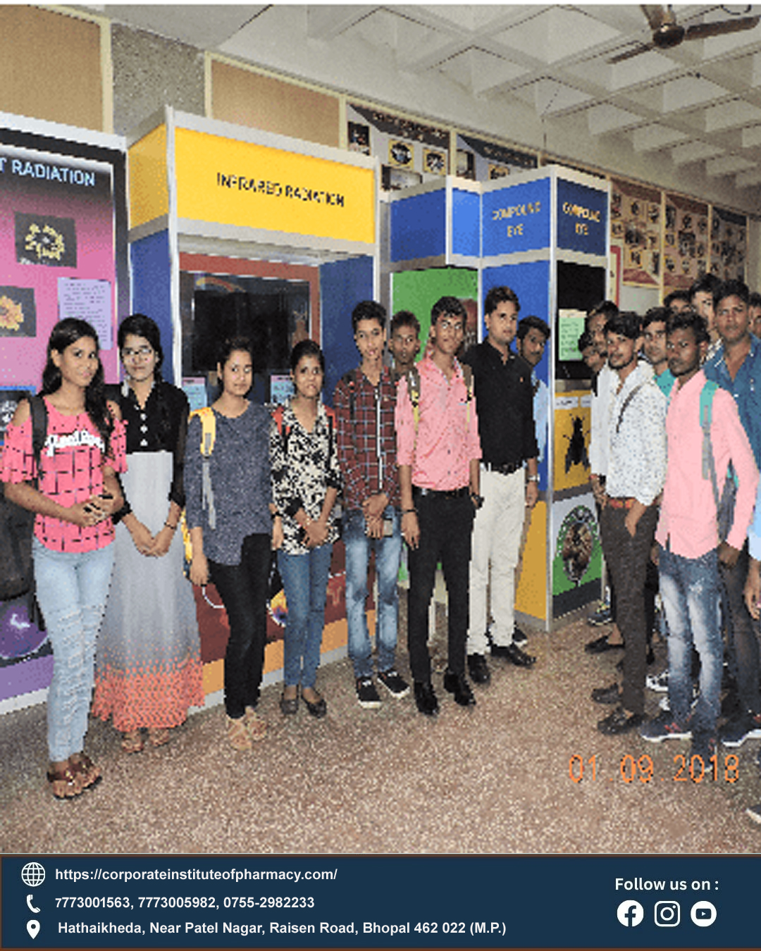 Students of B. Pharm first year visited the science center
