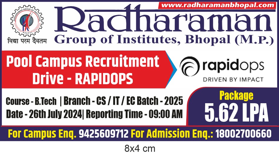 Pool Campus Recruitment Drive - RAPIDOPS